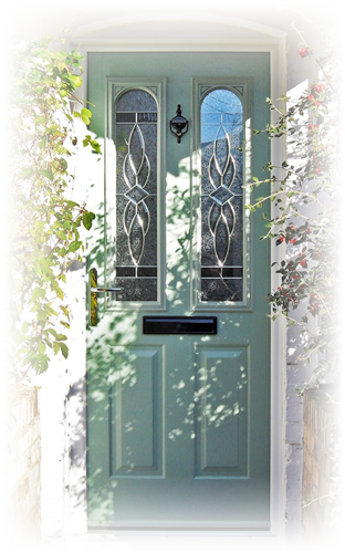 Abbey Windows Leicester green composite doors